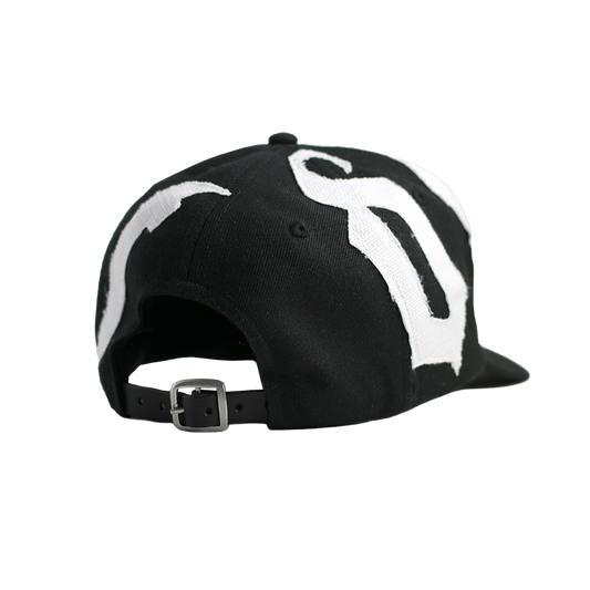 Handcrafted black cap by Teodice Stockholm