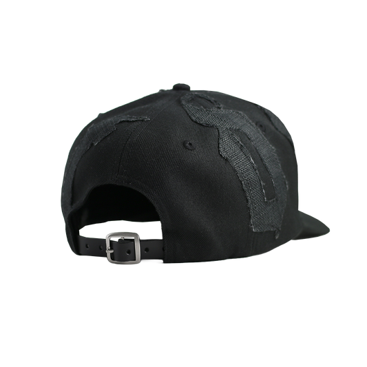 Handcrafted black cap by Teodice Stockholm